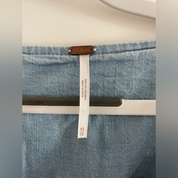 Free People Imogene Denim Mini Dress - Picture 4 of 5